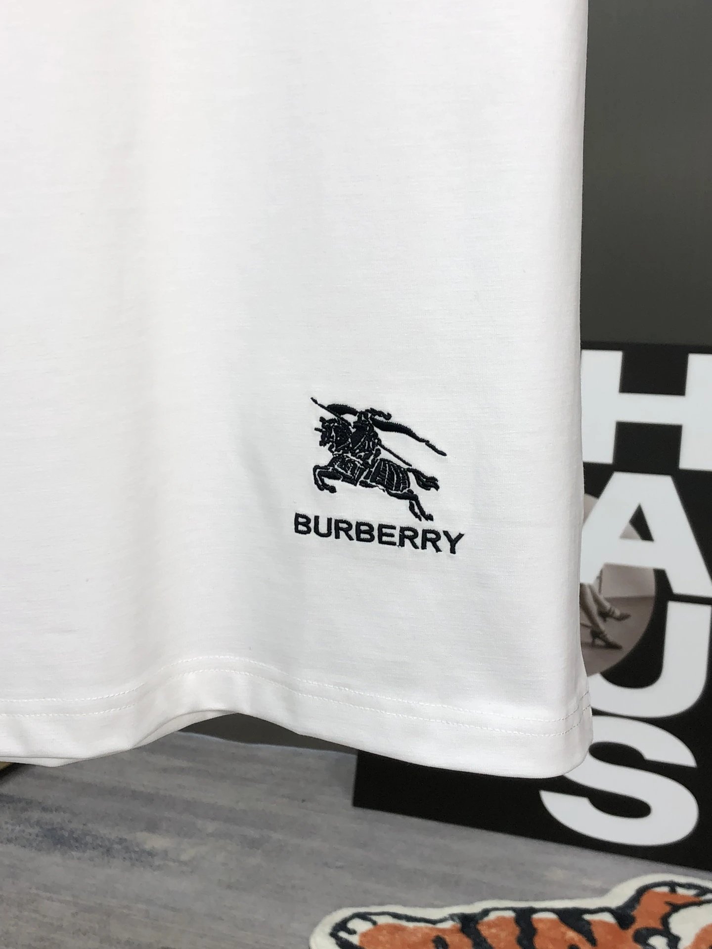 Burberry Men Classic Check Cotton Casual T-Shirt
