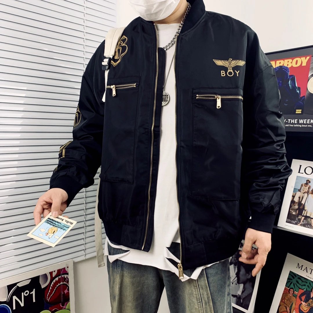 BOY LONDON Black Gold Eagle Bomber Jacket