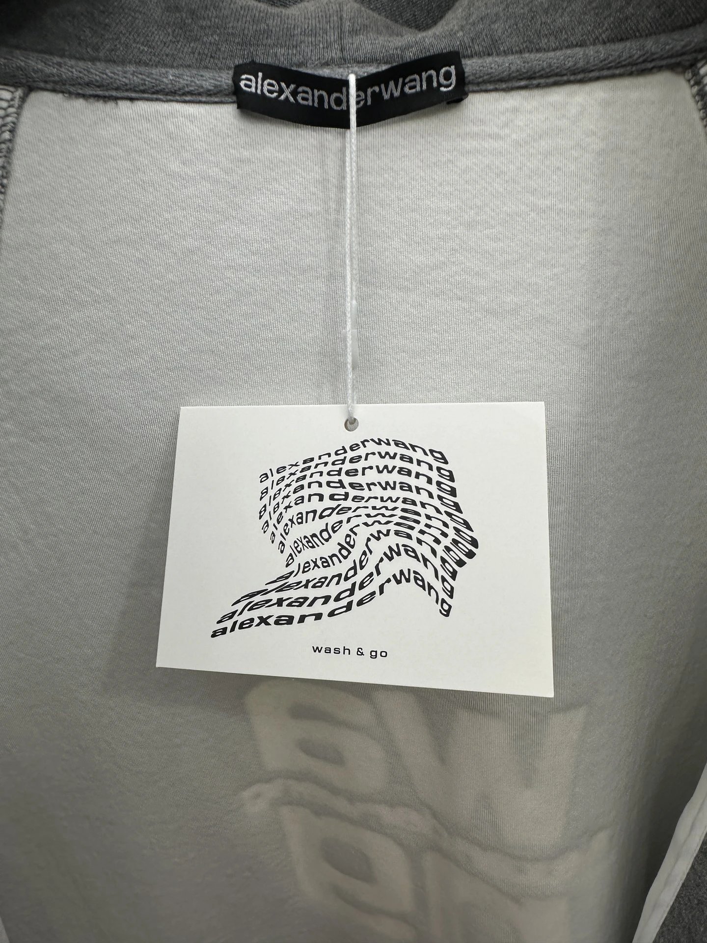 Alexander Wang Gray Zip Up Hoodie