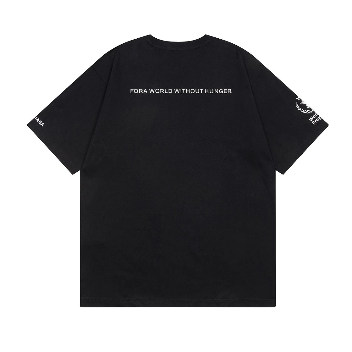 Balenciaga WFP Oversized Black Cotton Logo T-Shirt