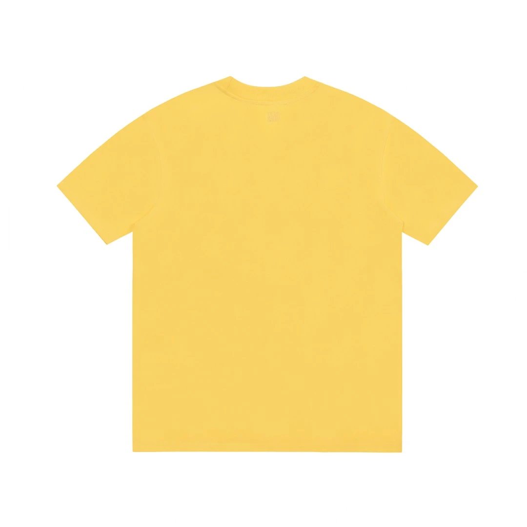 AMI Bright Yellow Cotton Classic T-Shirt Unisex Summer Top