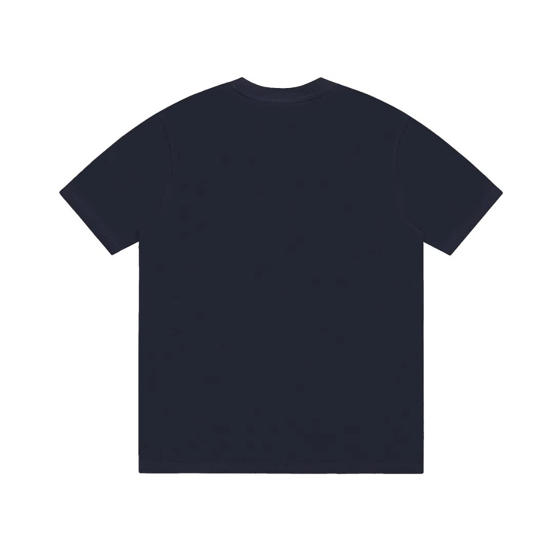 Ami Men’s Navy Blue Heart Logo Cotton T-Shirt