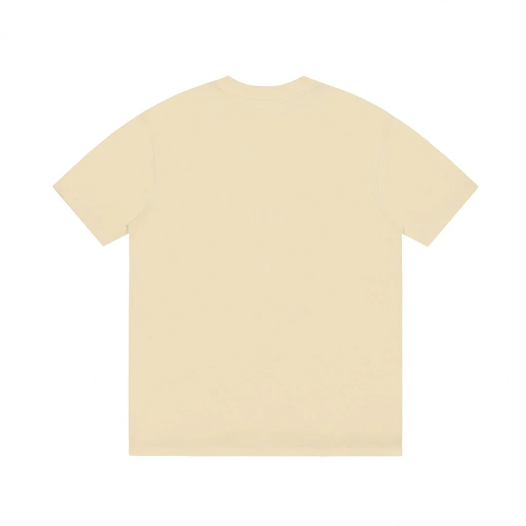 Ami Classic Beige Cotton Logo T-Shirt
