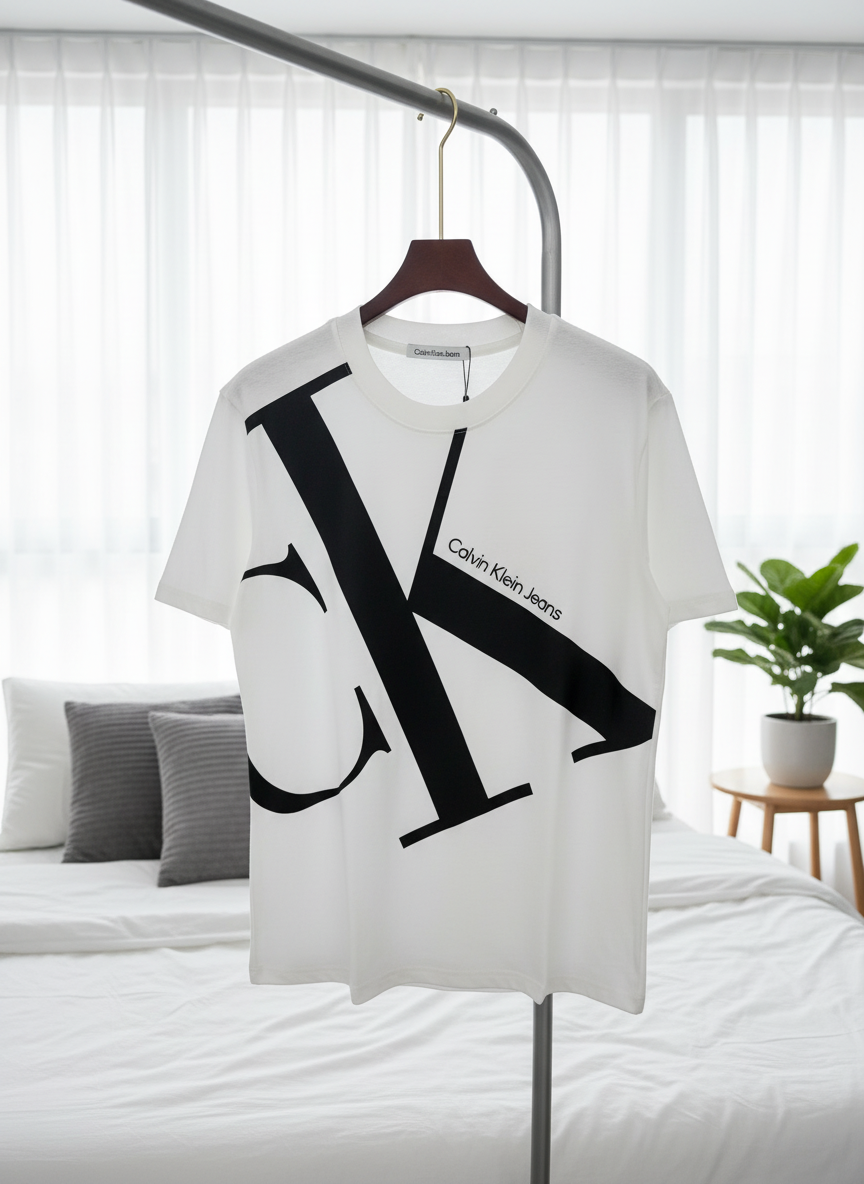 Calvin Klein Men’s White CK Logo T-Shirt