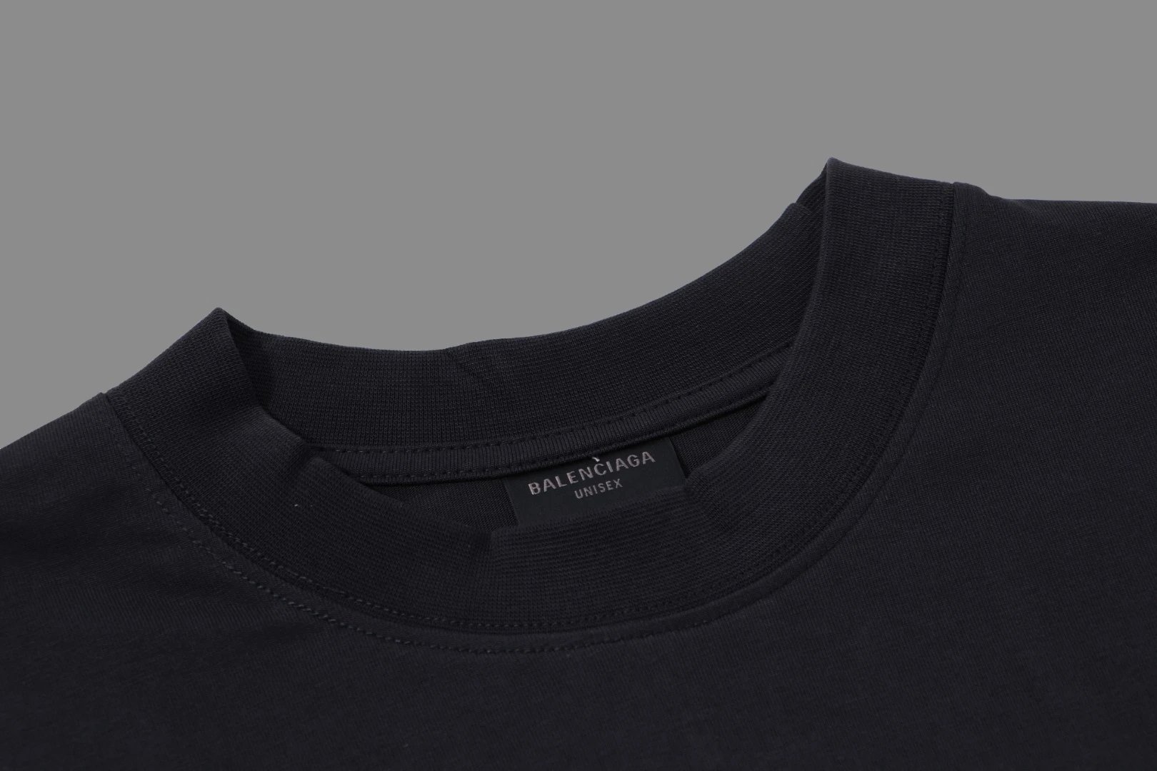 Balenciaga Black Logo Cotton Unisex Hoodie