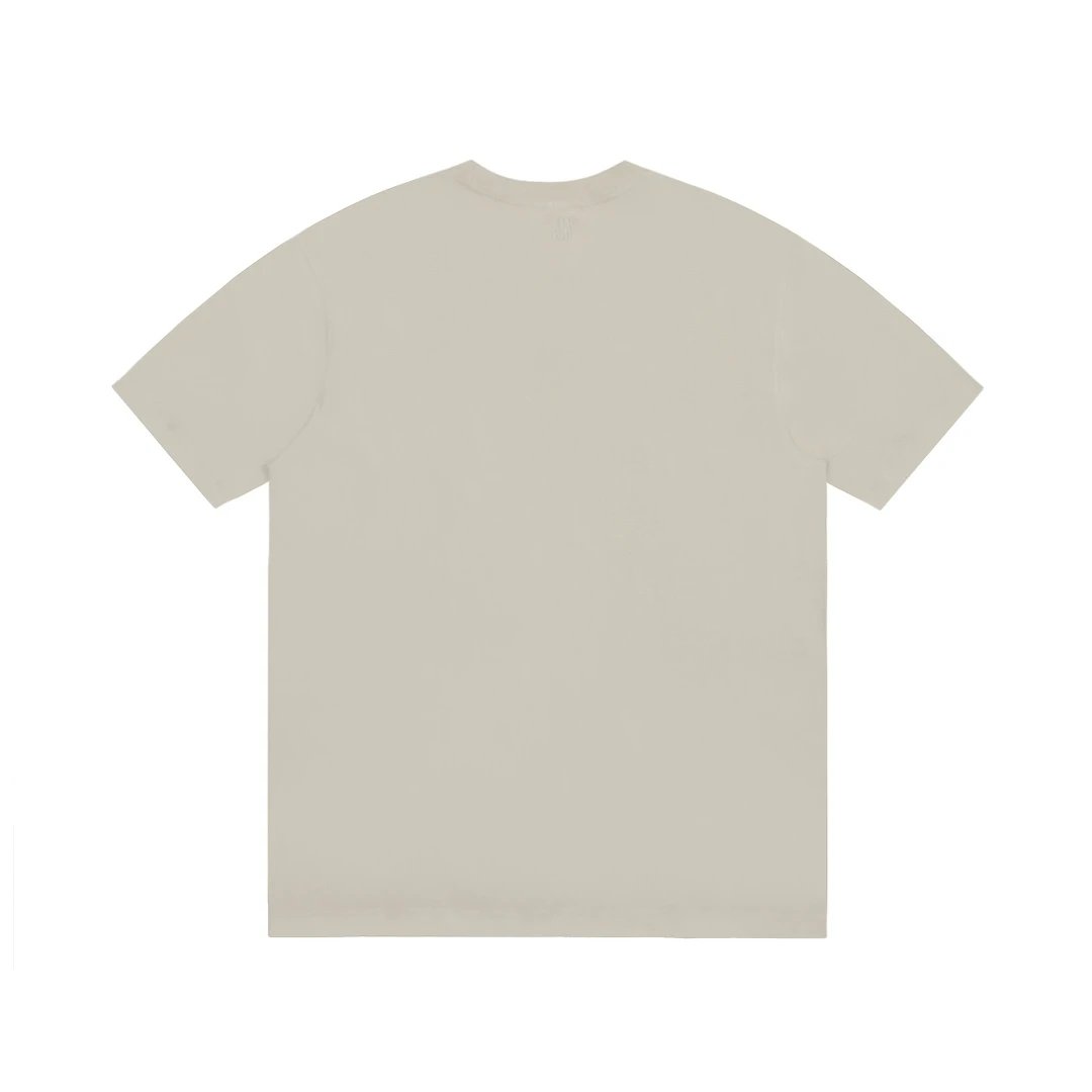 AMI Beige Classic Logo Cotton T-Shirt