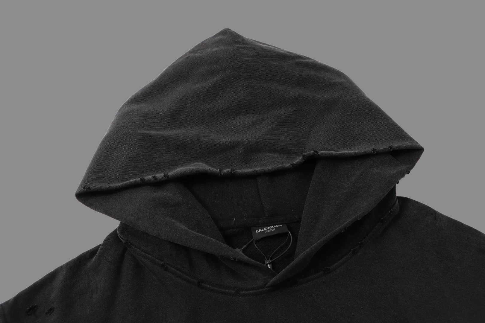 Balenciaga Vintage Black Oversized Unisex Hoodie
