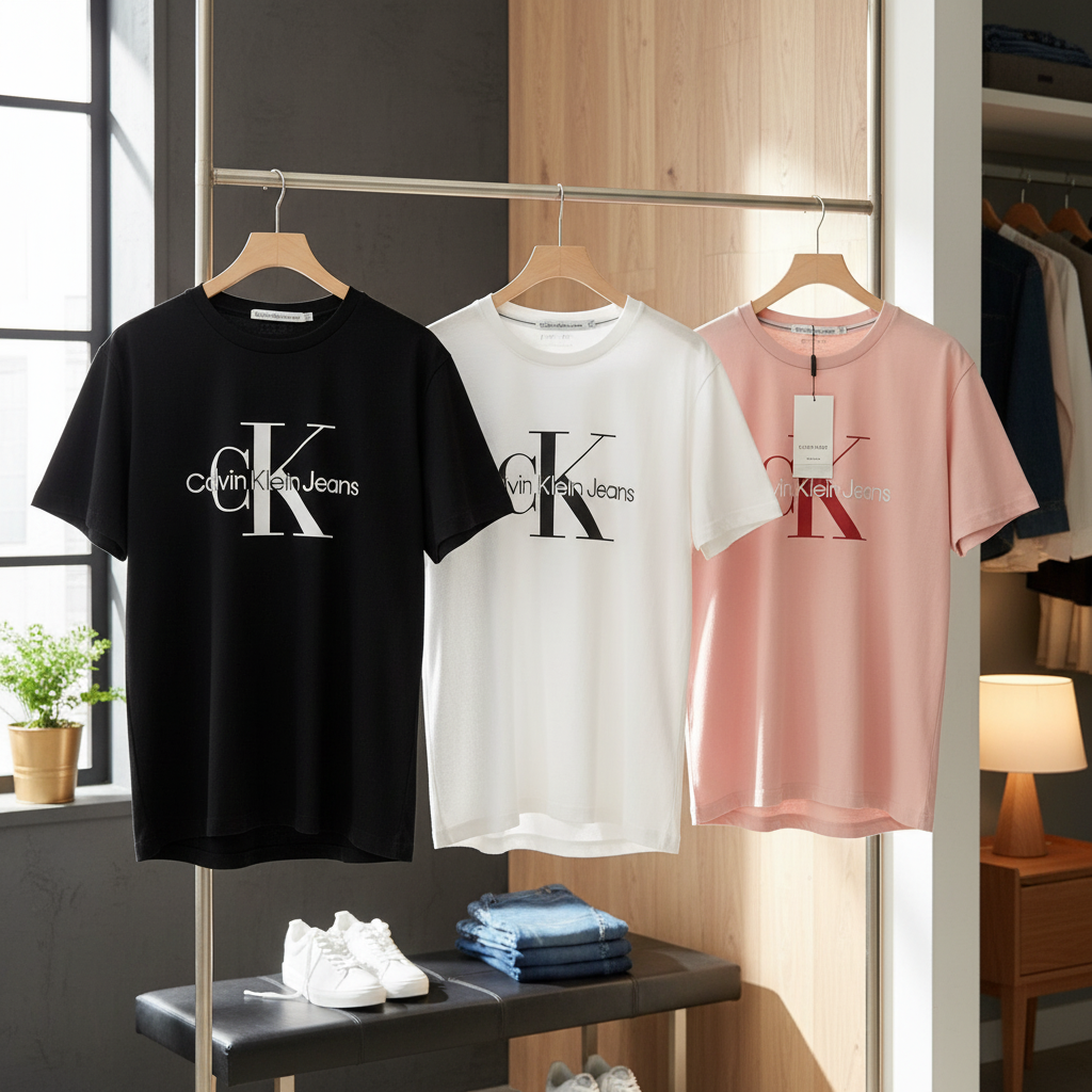 Calvin Klein CK Logo Cotton T-Shirts