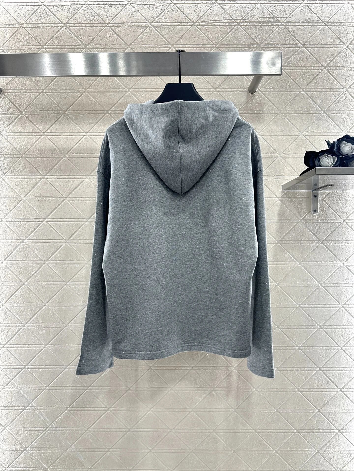 Alexander Wang Grey Minimalist Luxury Hoodie