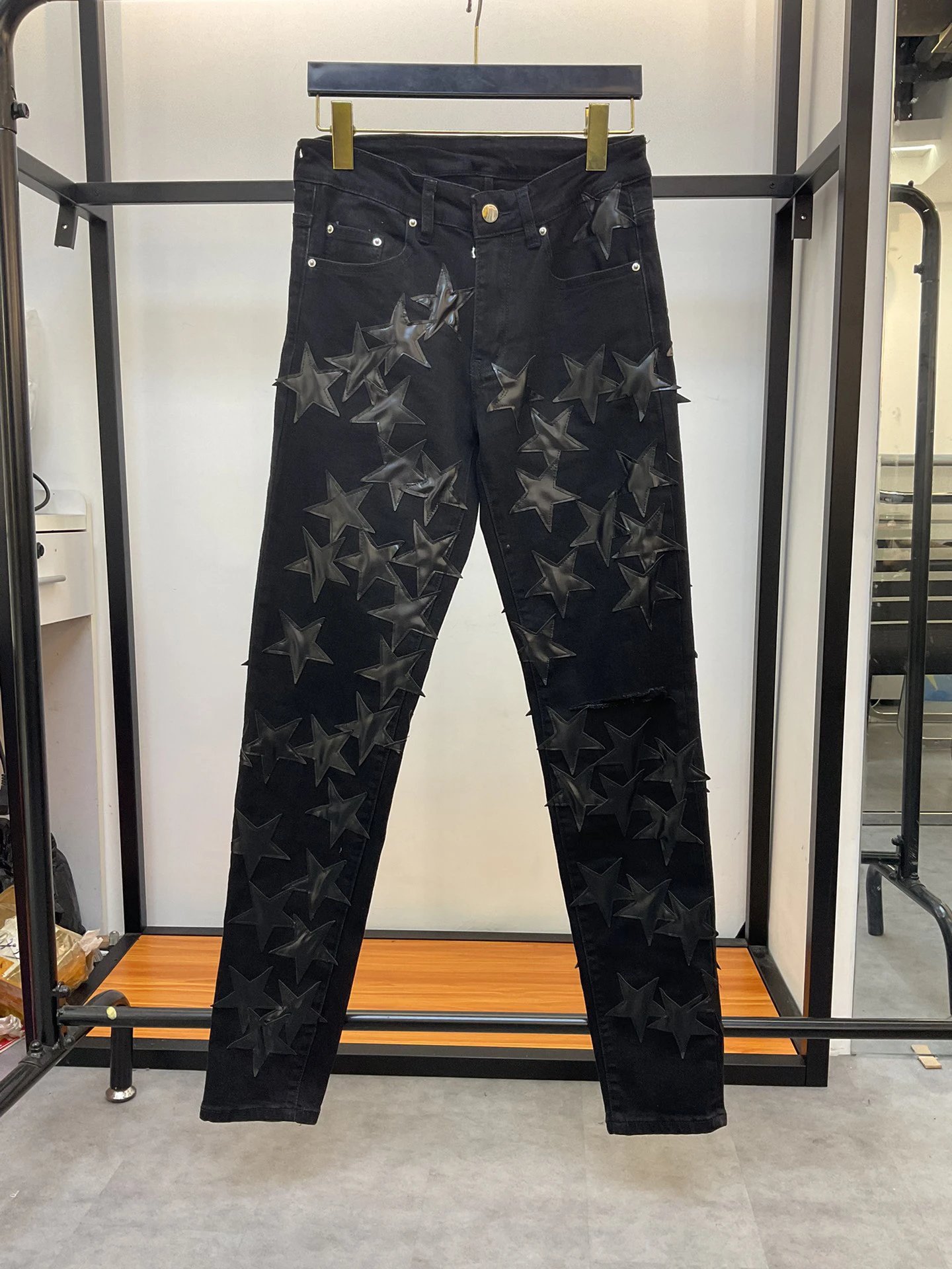AMIRI Black Star Patch Slim Fit Jeans