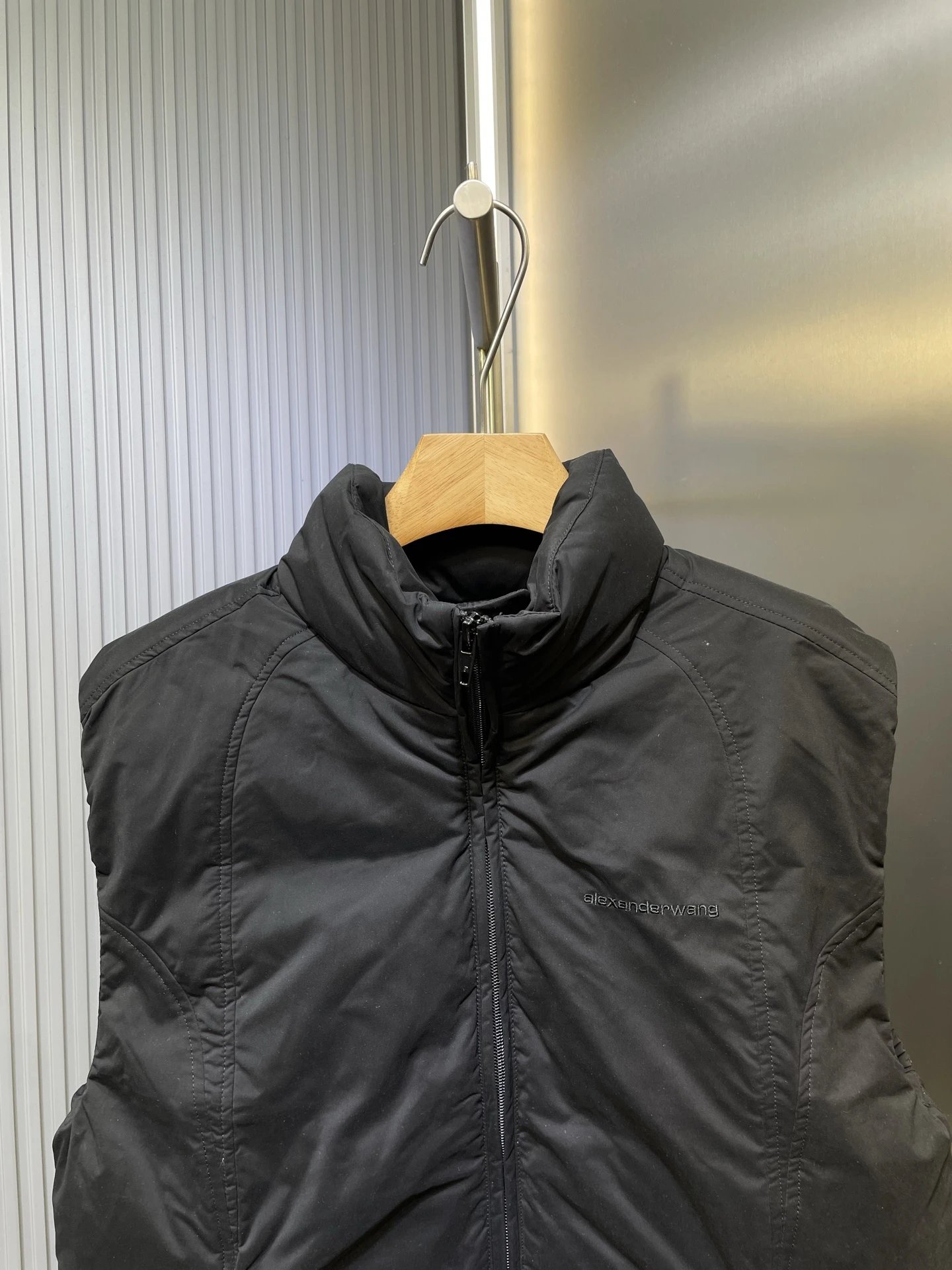 Alexander Wang Black Puffer Vest Jacket