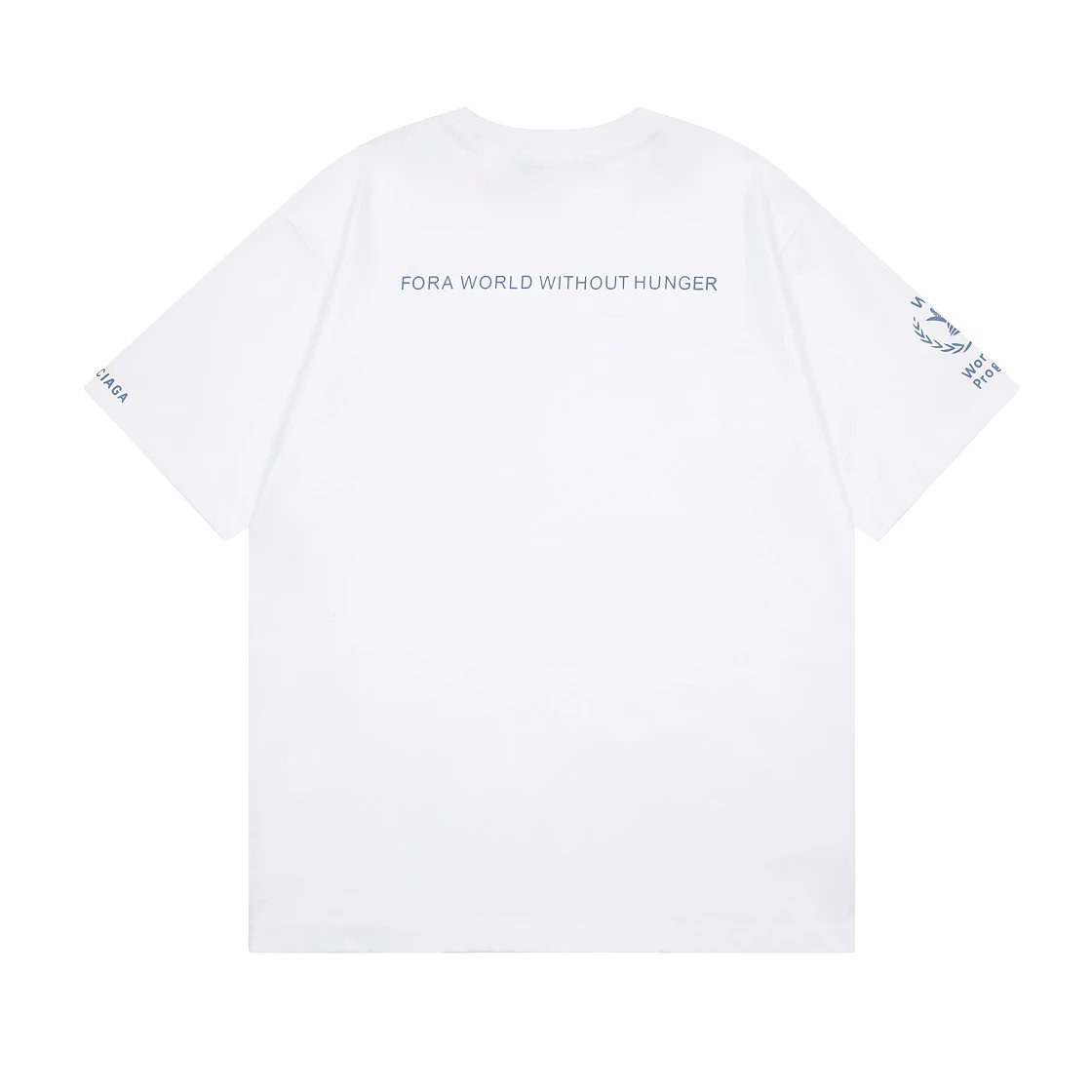 Balenciaga White WFP Logo Unisex Cotton T-Shirt