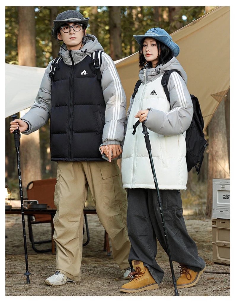 ADIDAS Outdoor Winter Puffer Jacket Hooded Unisex Coat