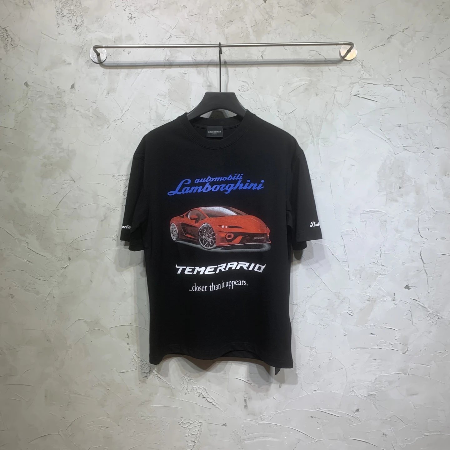 Balenciaga Lamborghini Car Print T-Shirts