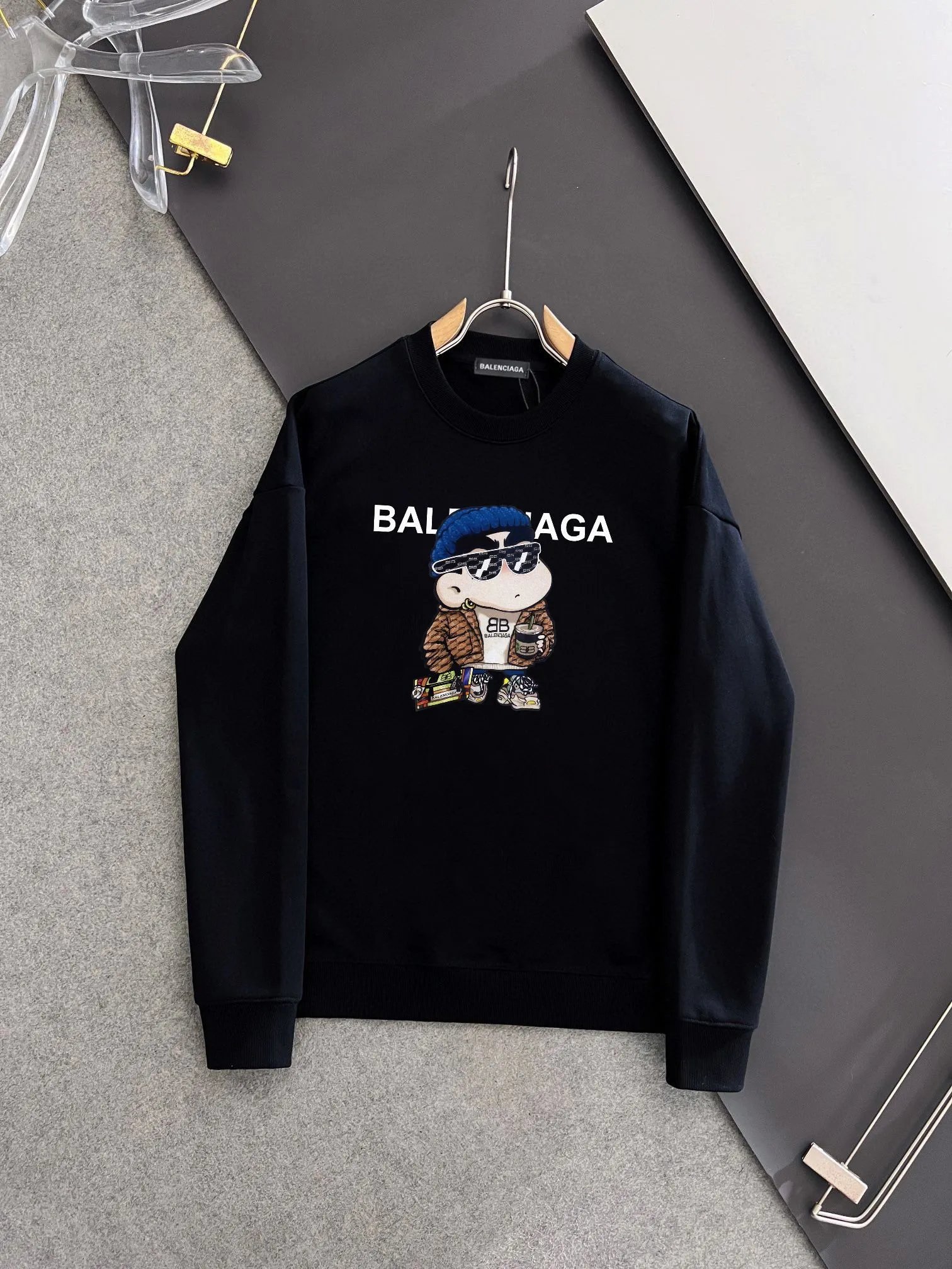 Balenciaga Cartoon Print Men Hoodie Pullover
