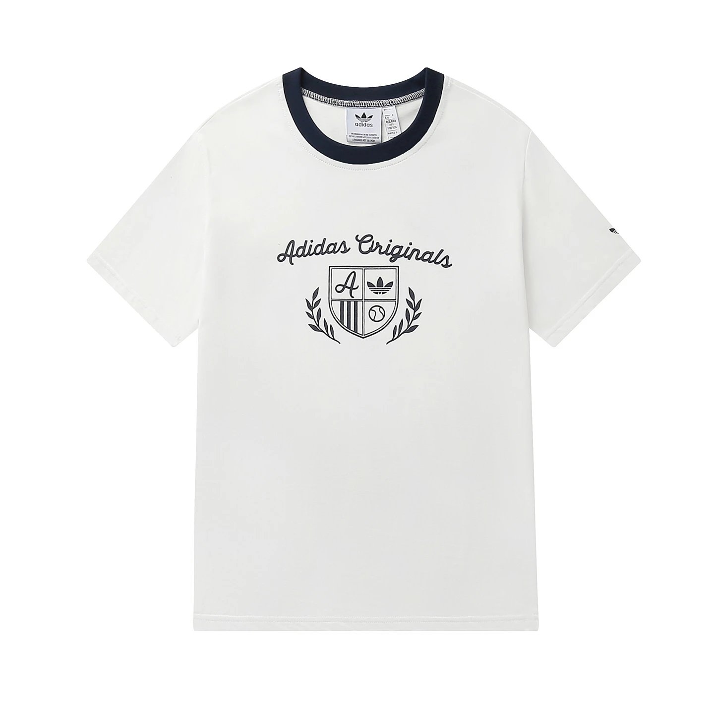 Adidas Originals Crest Logo Cotton T-Shirts