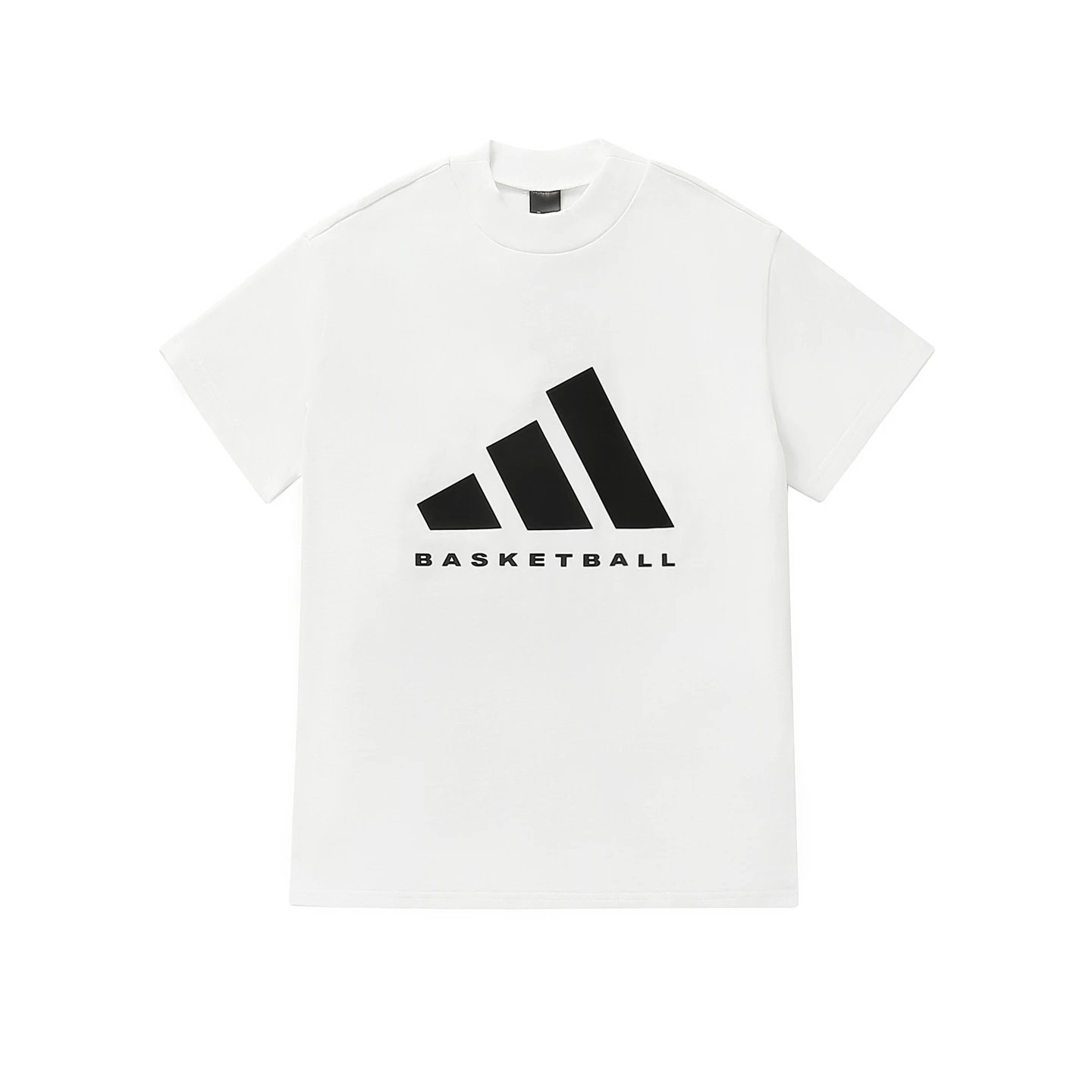Adidas Basketball Logo Cotton T-Shirt for Men Women