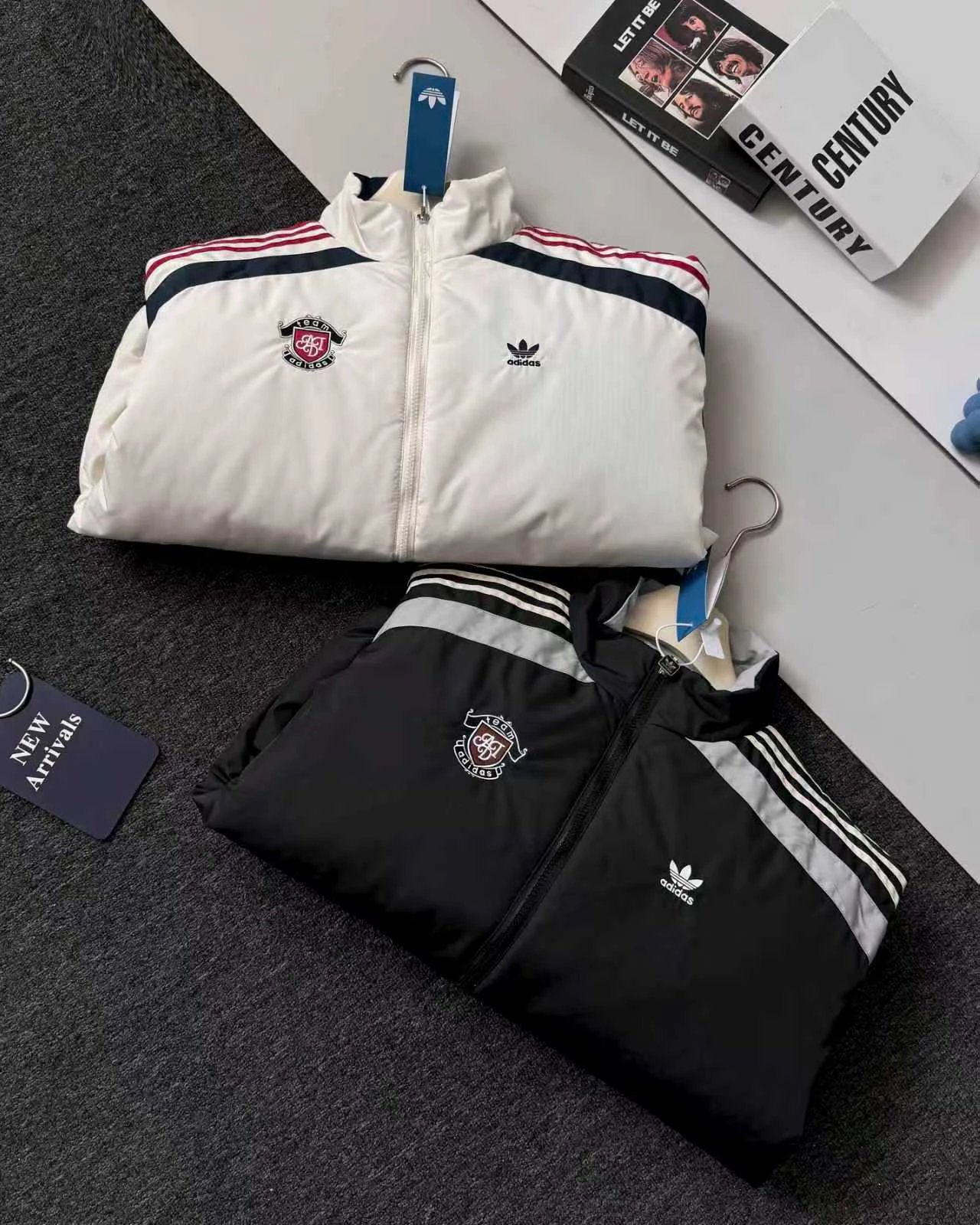 Adidas Men Retro Track Jacket 3-Stripes Windbreaker Casual