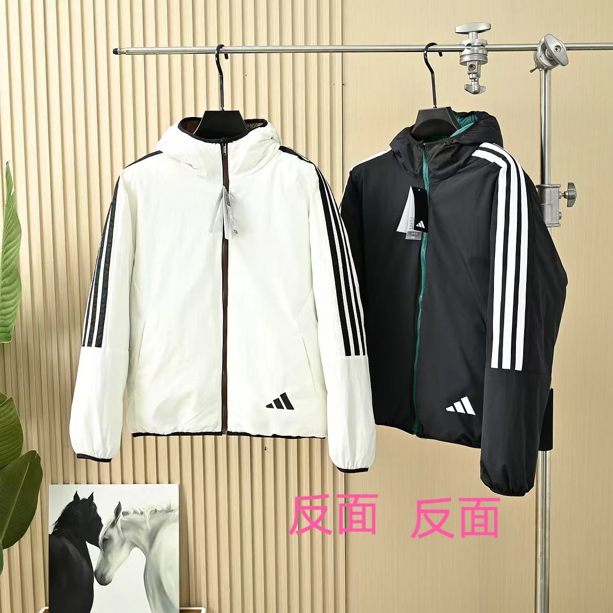 Adidas Men Hooded Puffer Jacket Winter Coat