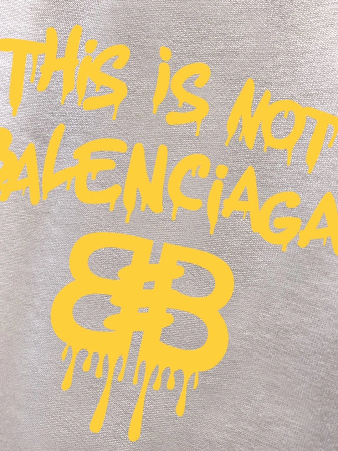 Balenciaga Yellow Graffiti Logo Streetwear Hoodie