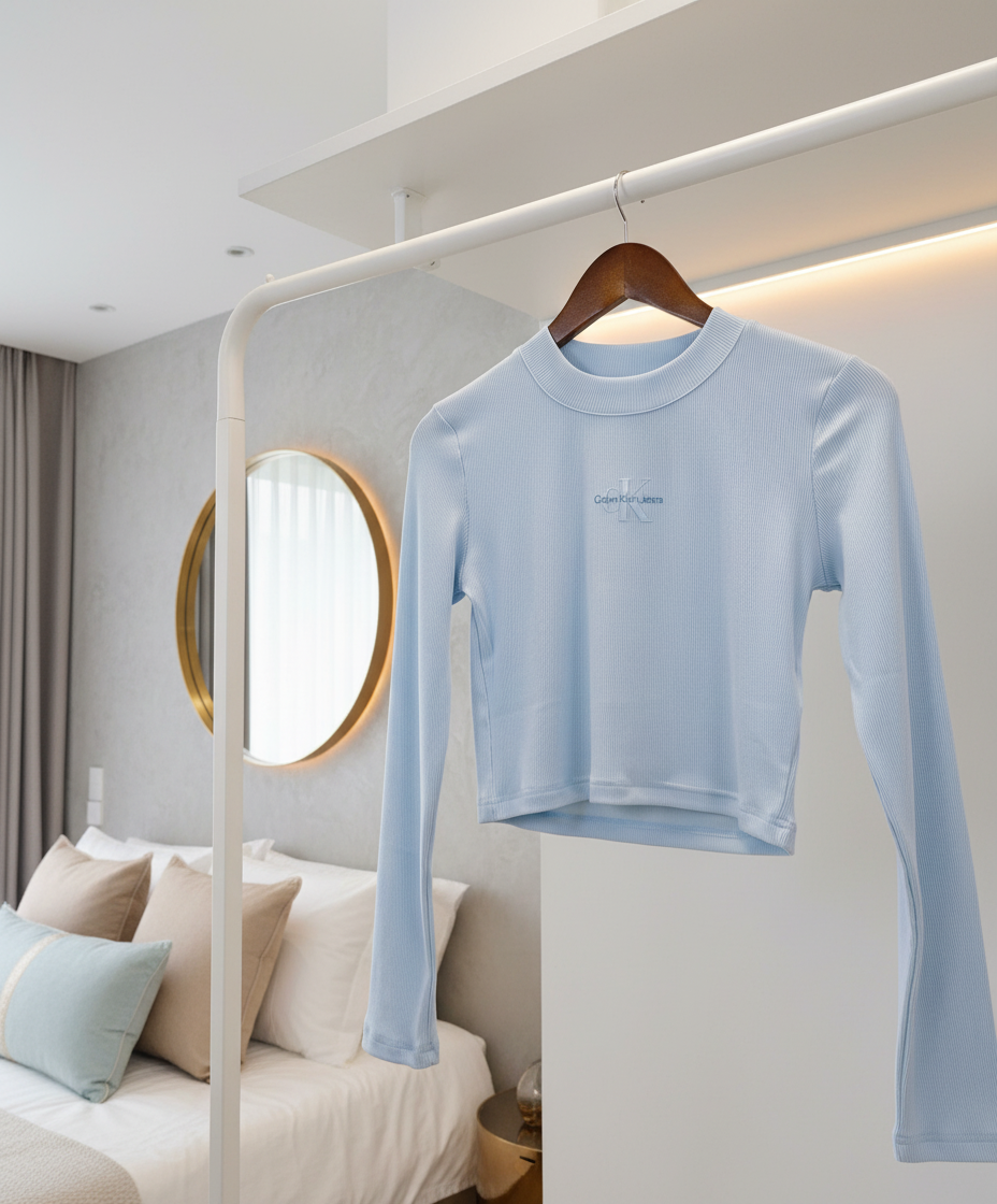 Calvin Klein Women Slim Fit Long Sleeve Top