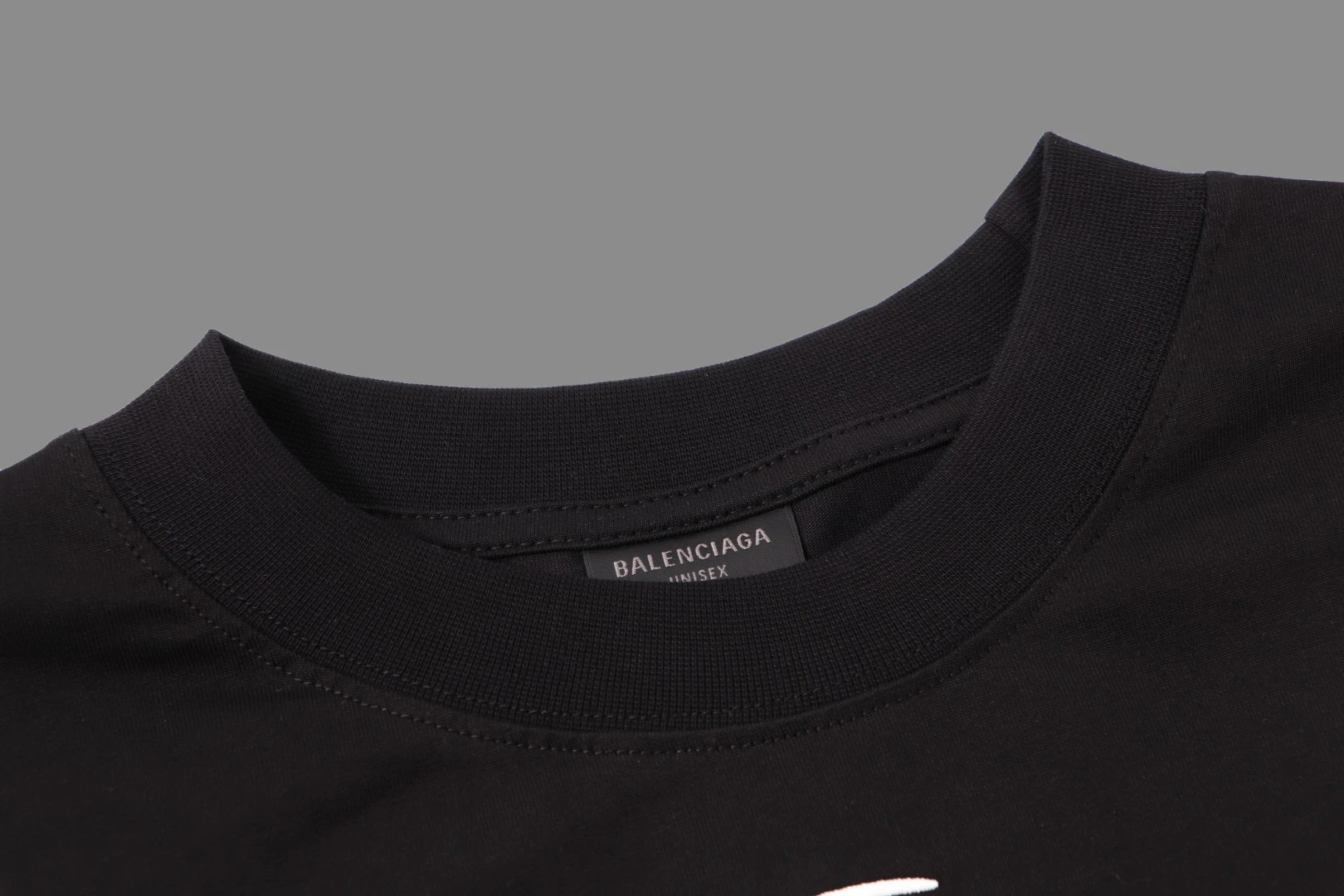 Balenciaga 01 Black Oversized Cotton Hoodie