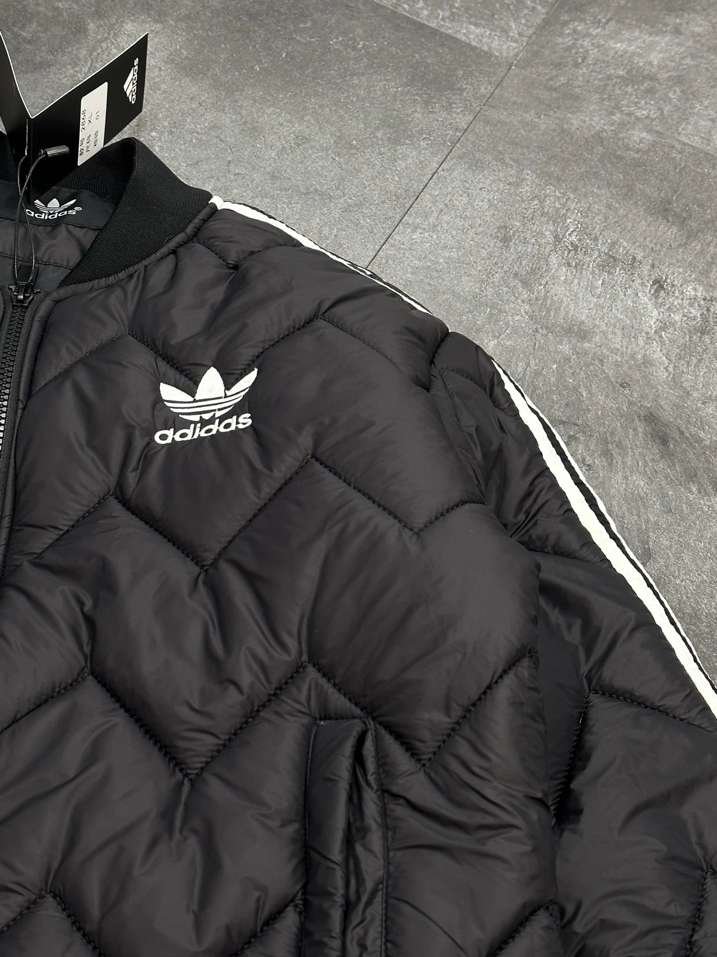 Adidas Men’s Quilted Bomber Jacket Winter Streetwear