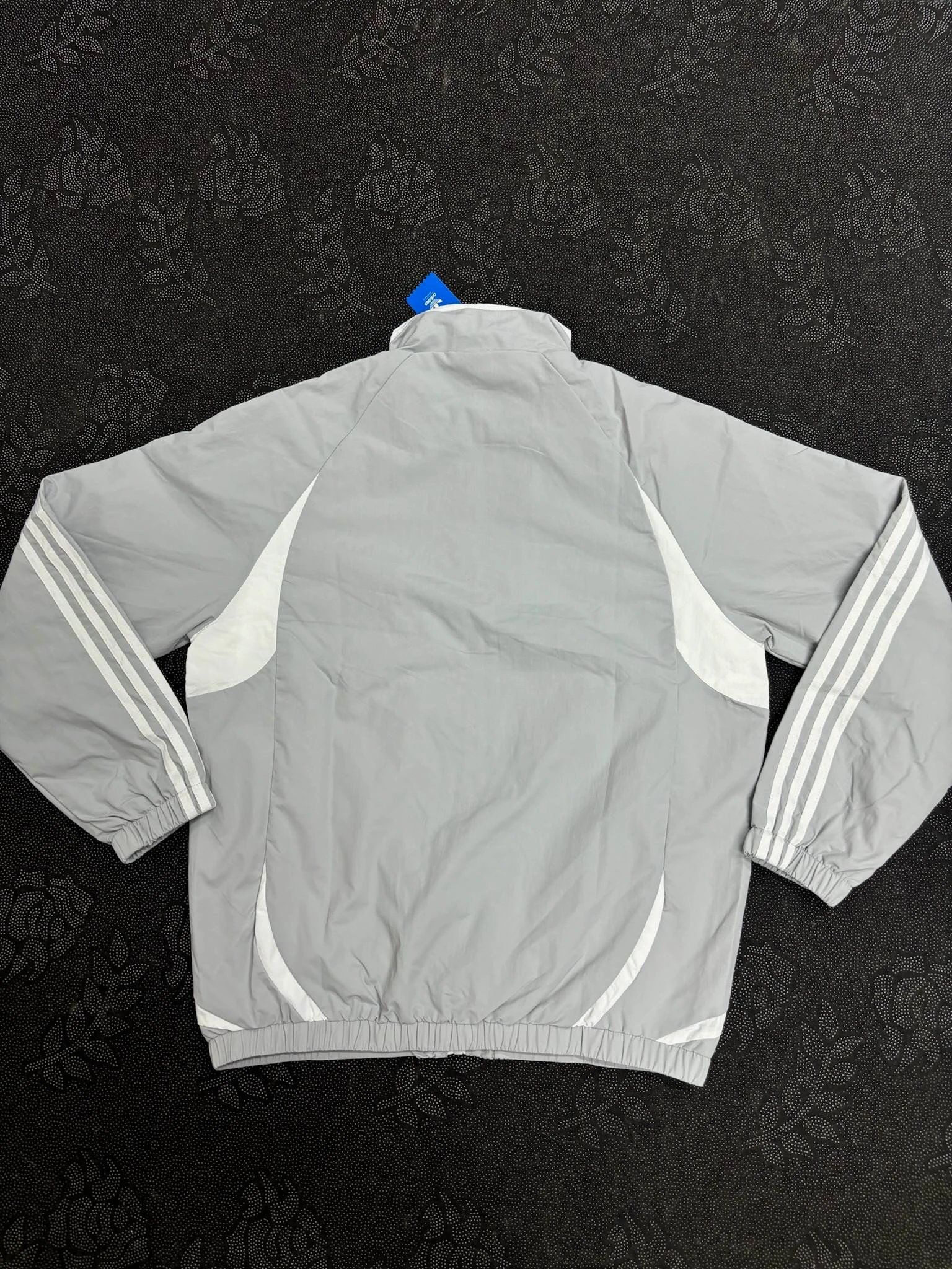 Adidas Retro Gray White Track Jacket Men