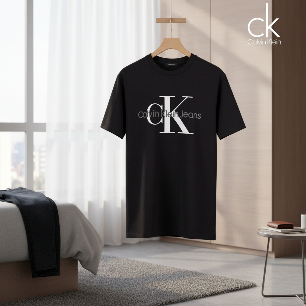 Calvin Klein Black CK Jeans Logo T-Shirt Men