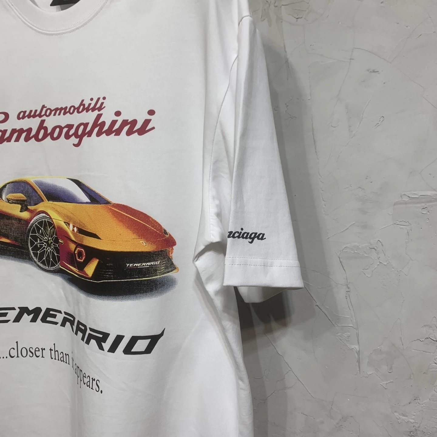 Balenciaga Lamborghini Temerario Cotton T-Shirt