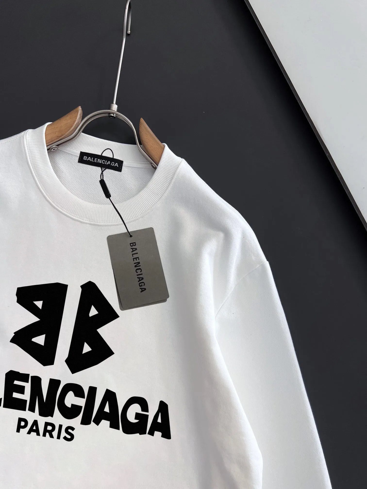 Balenciaga Paris Logo Cotton Unisex Hoodie