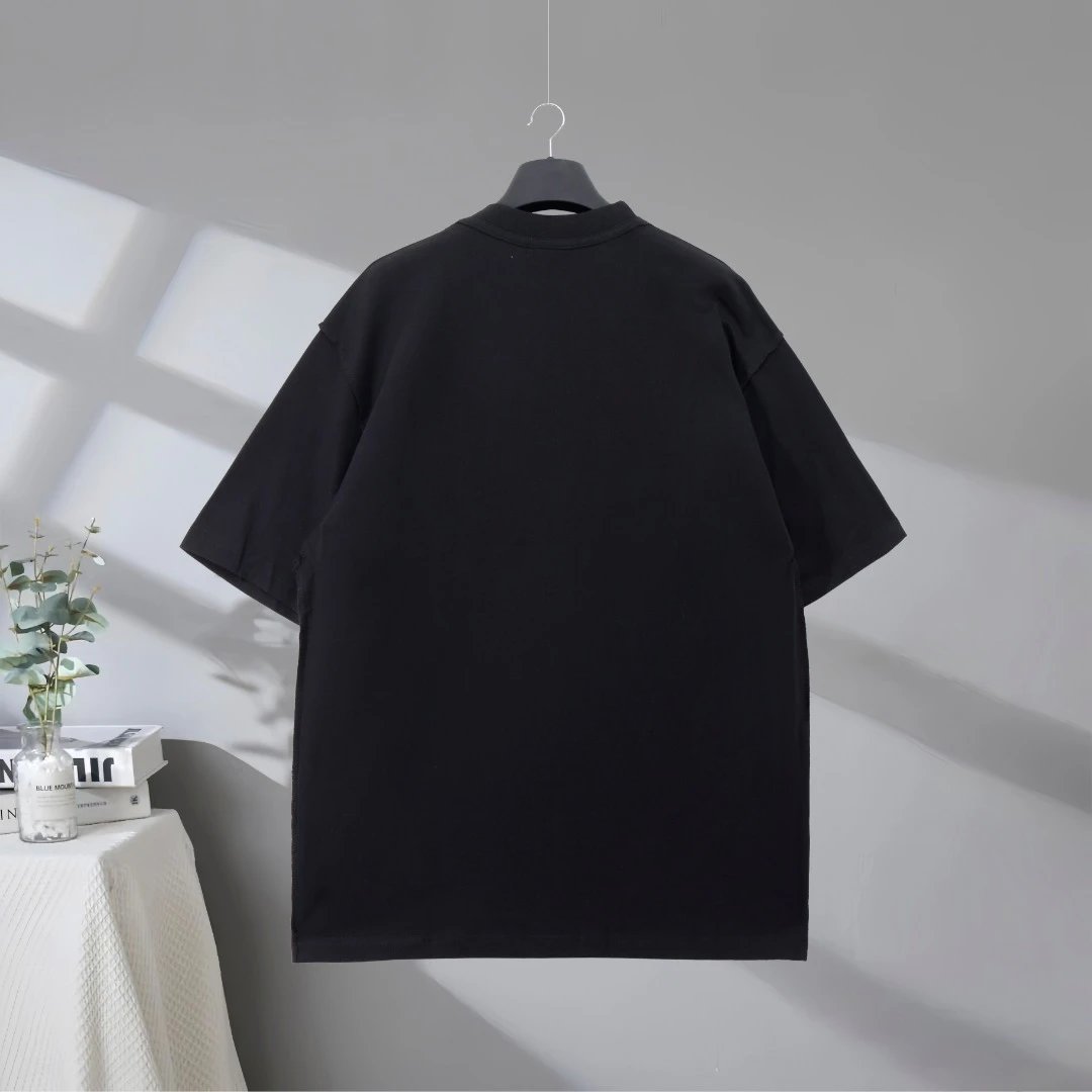 Balenciaga Antwerp Black Graphic Crest T-Shirt