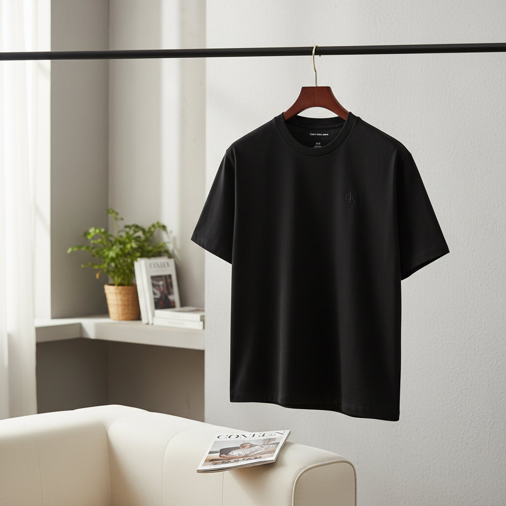 Calvin Klein Men Black Cotton T-Shirt