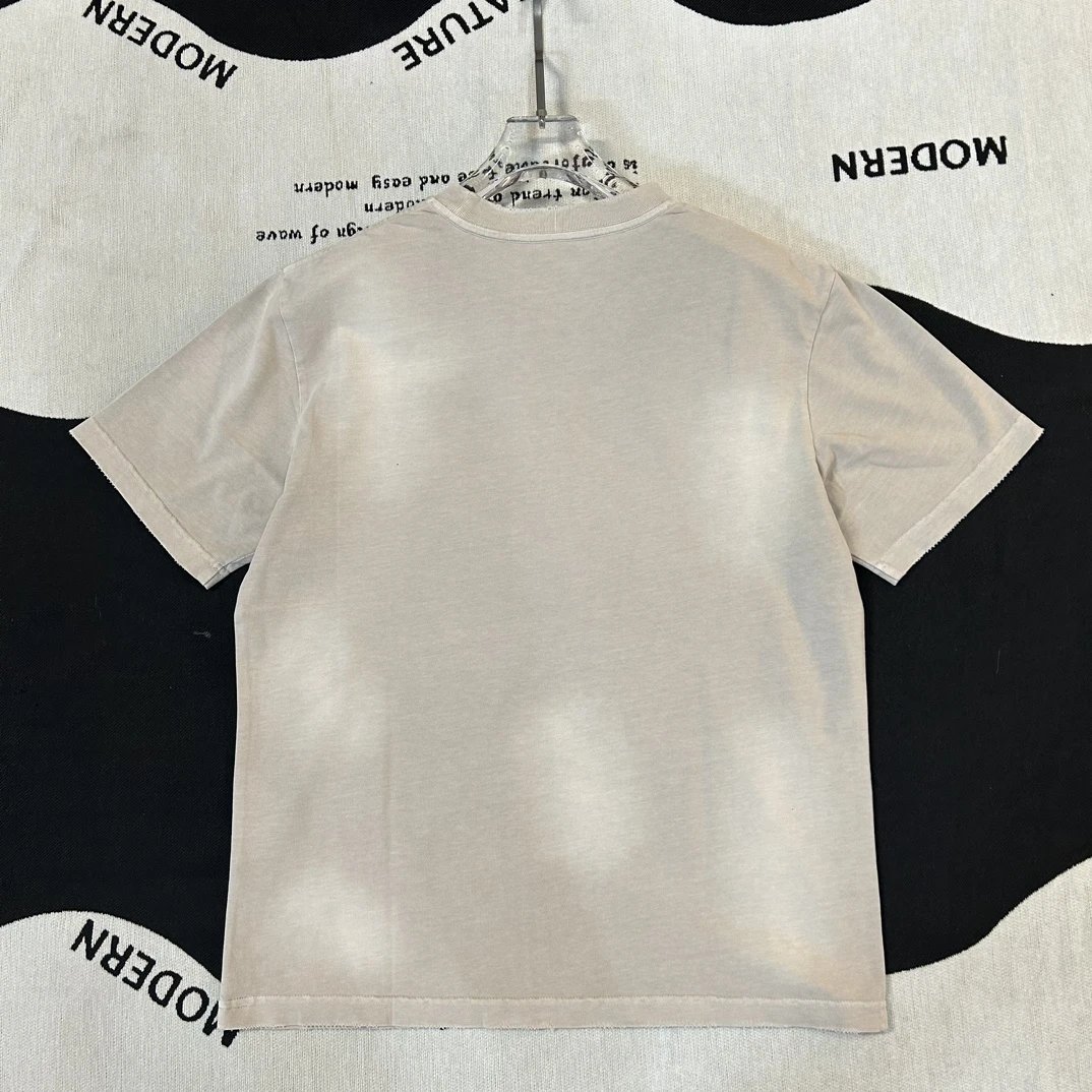 Alexander Wang Beige Logo Cotton Unisex T Shirt