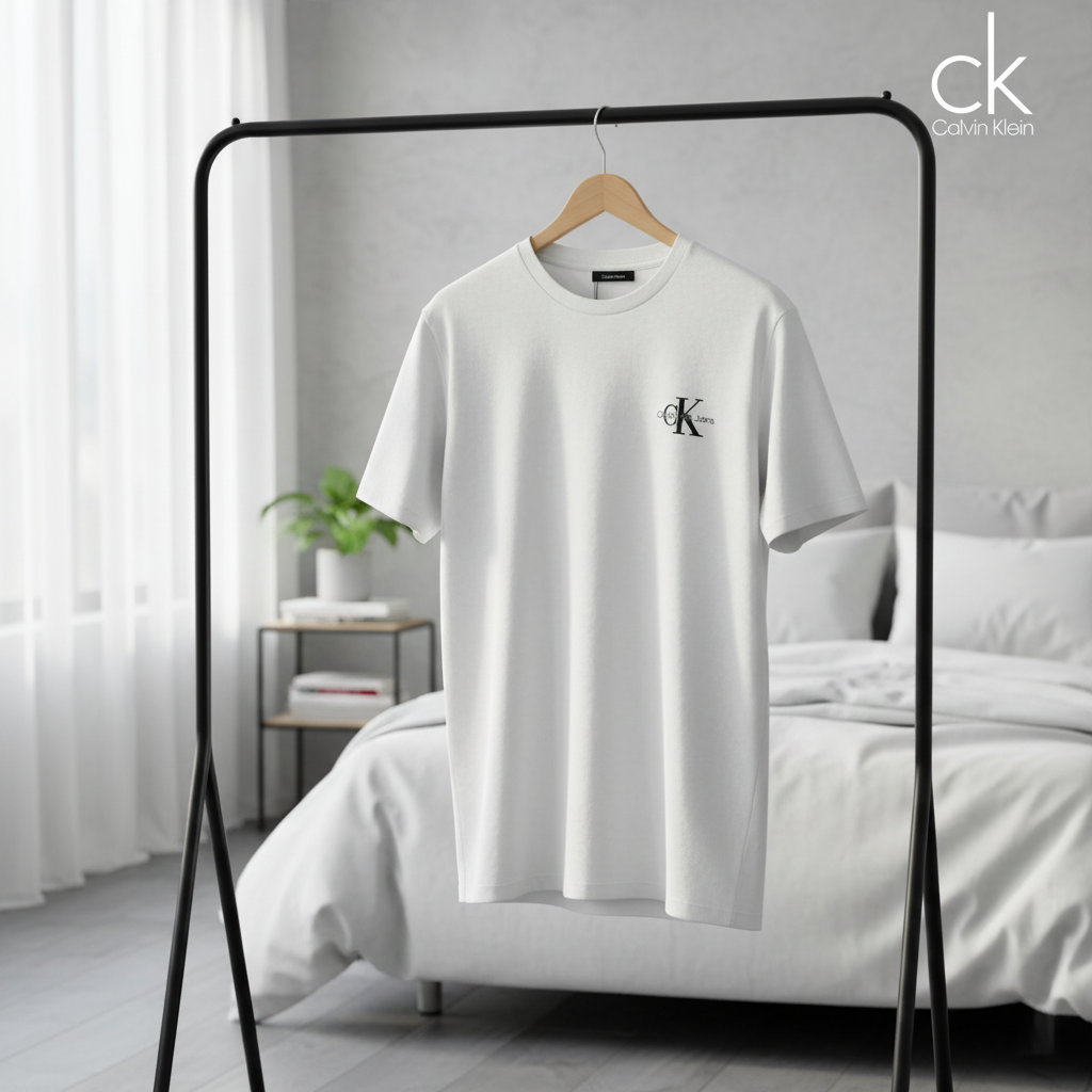 Calvin Klein Men’s Classic White Logo T-Shirt
