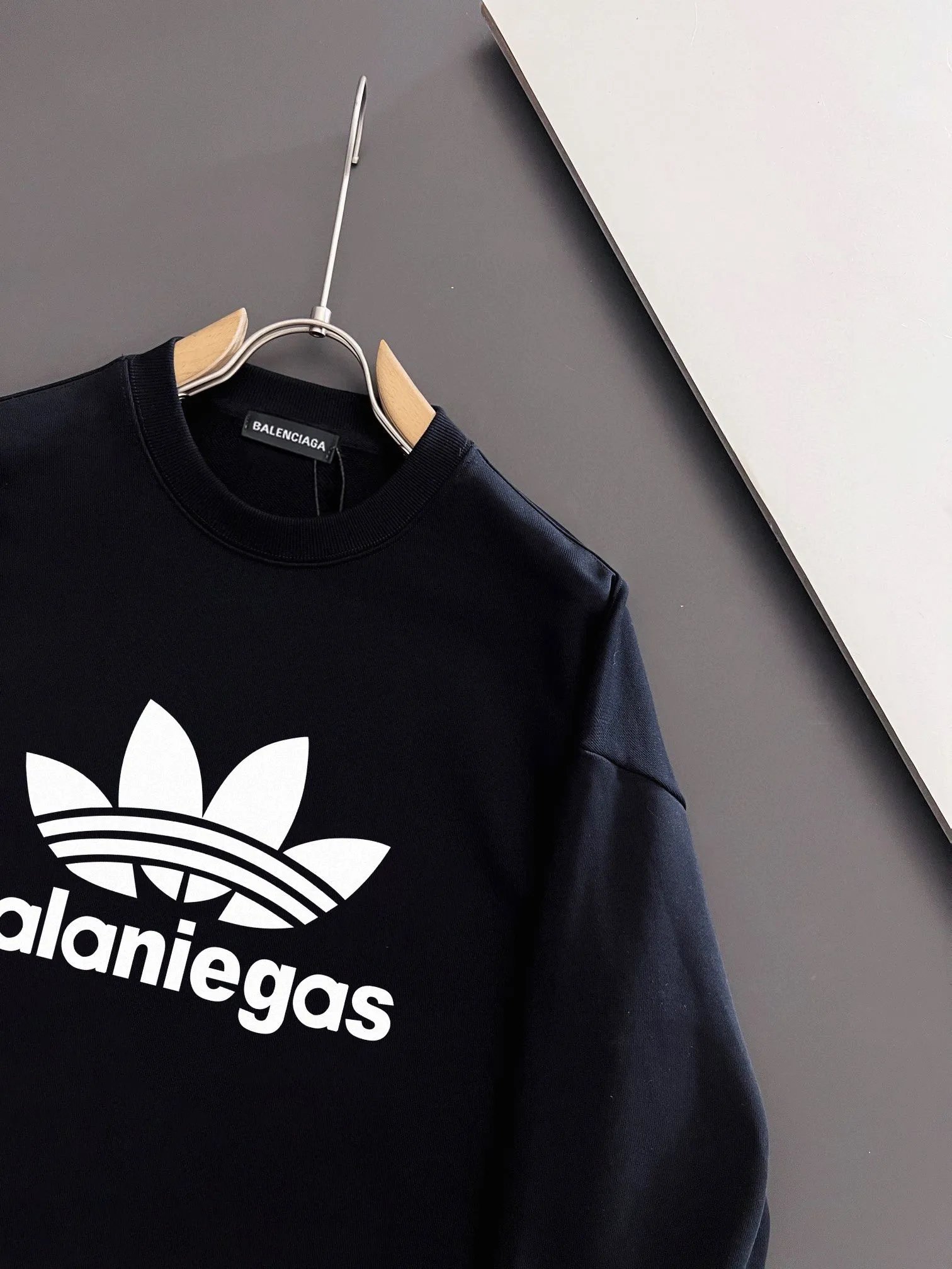 Balenciaga Unisex Hoodie Streetwear Cotton Logo Sweatshirt