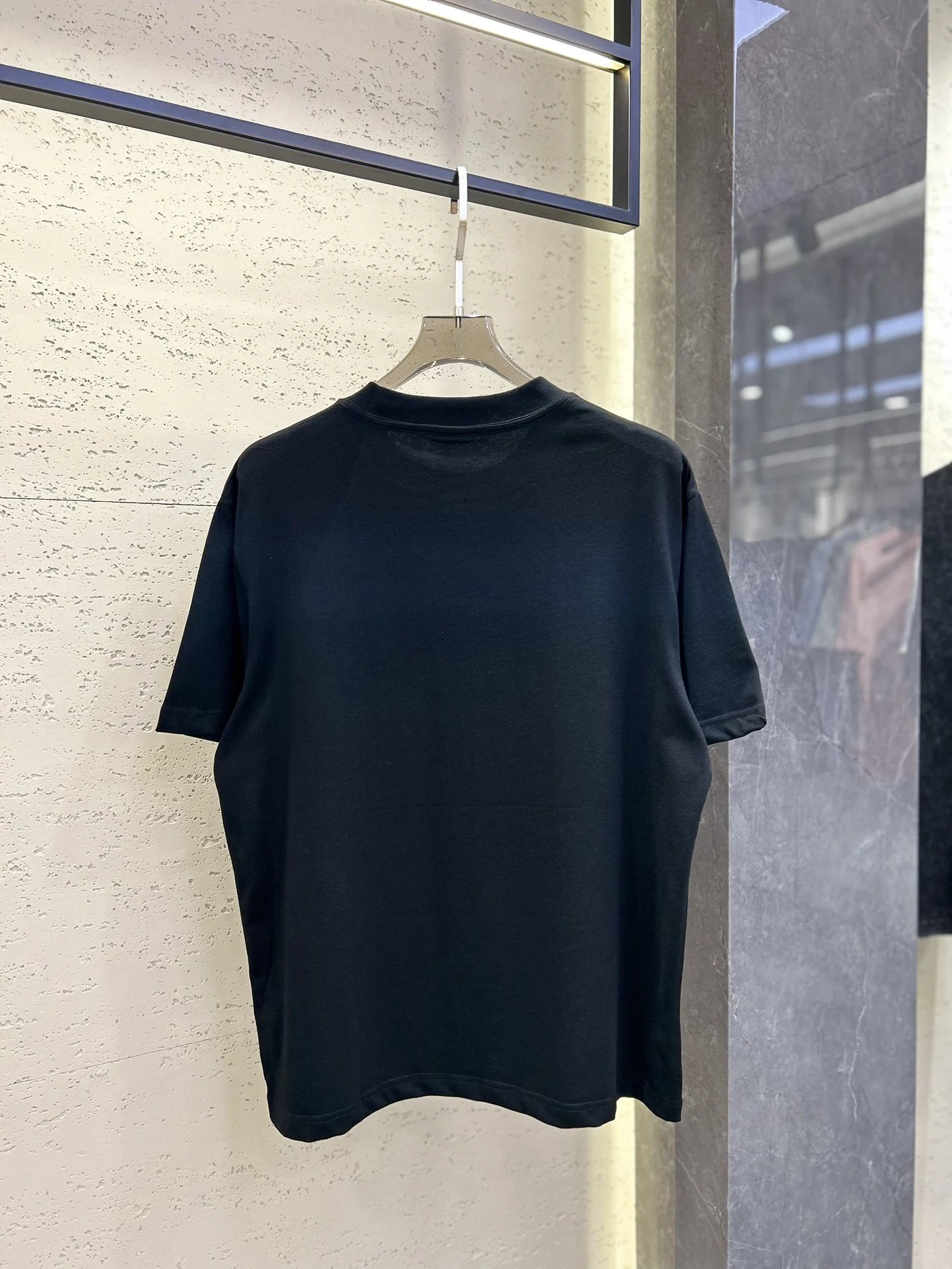 Alexander Wang AW Logo Black Cotton T-Shirt