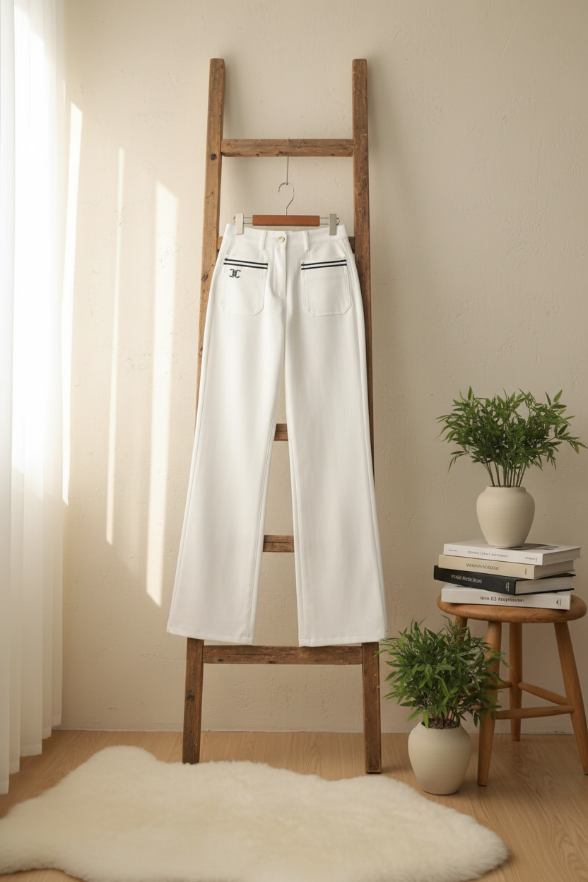 CELINE High Waist Wide Leg Women Pants