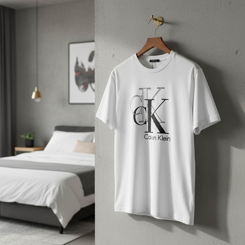 Calvin Klein White CK Logo Men’s T-Shirt