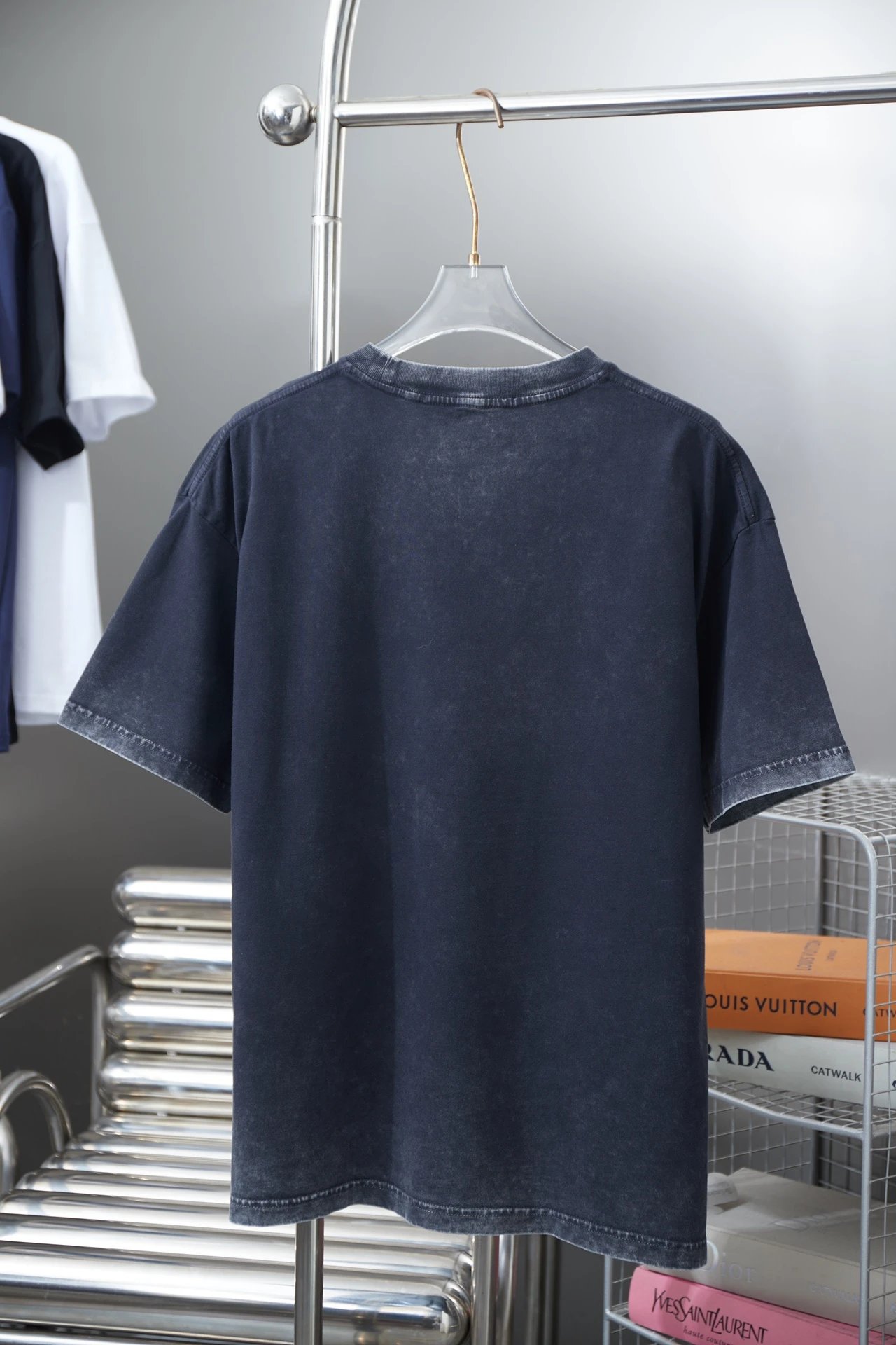 Alexander Wang Faded Logo Cotton T-Shirt