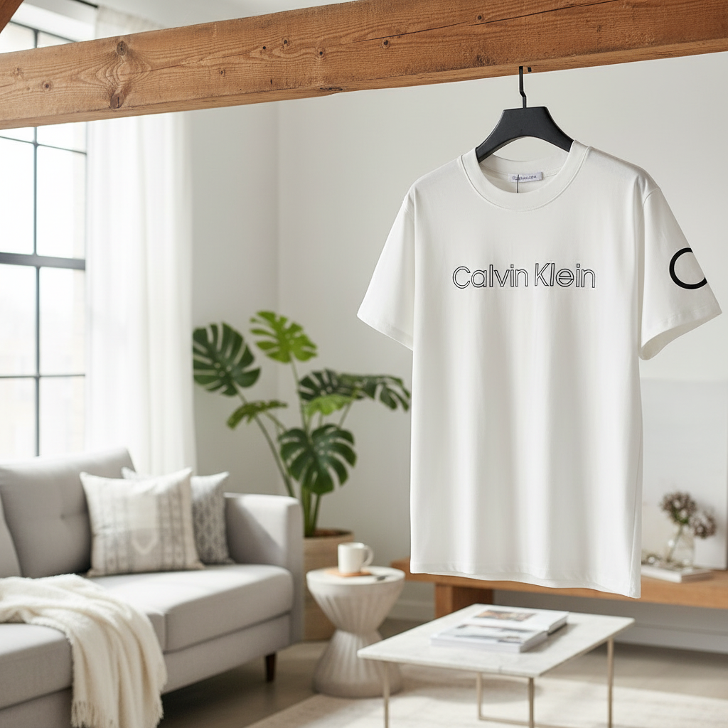 Calvin Klein Men Classic Logo Cotton T-Shirt