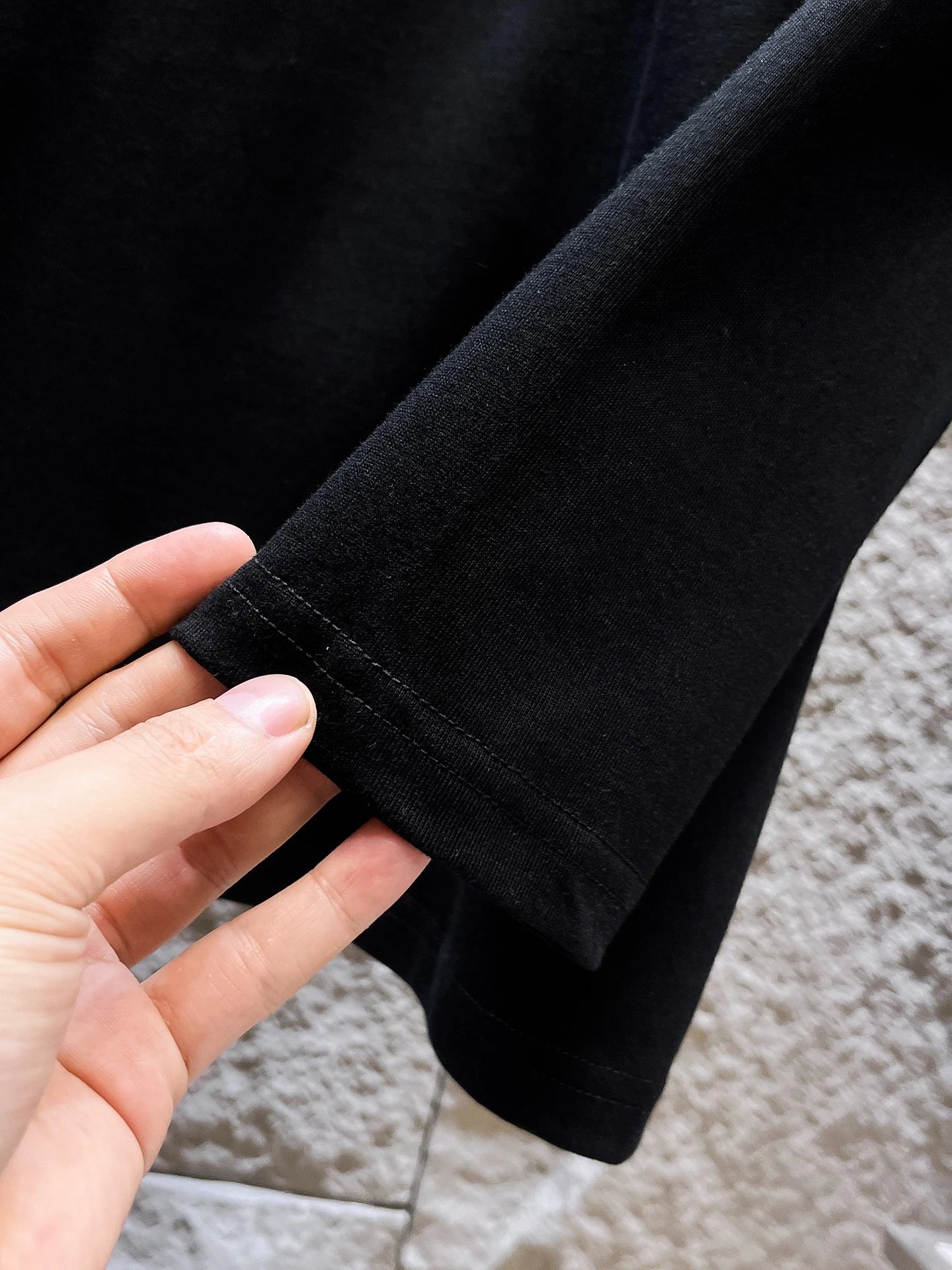Balenciaga Unisex Black Cotton Hoodie Sweatshirt