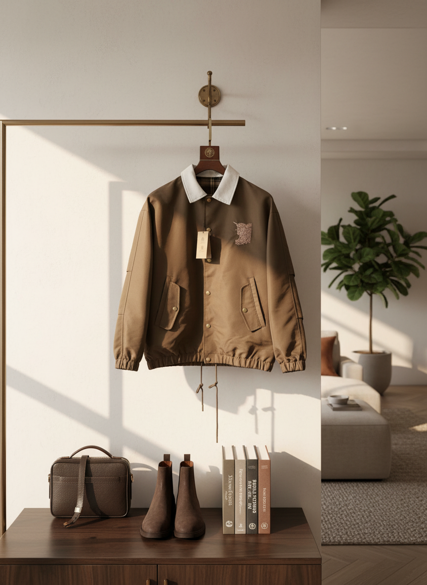 Burberry Men Casual Windproof Jacket Autumn Wear