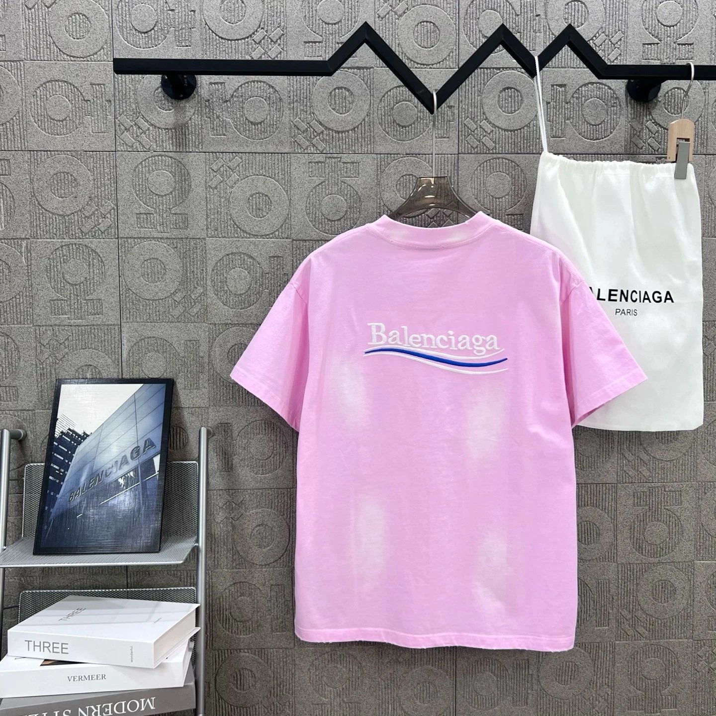 Balenciaga Pink Oversized T-Shirt Premium Cotton Unisex
