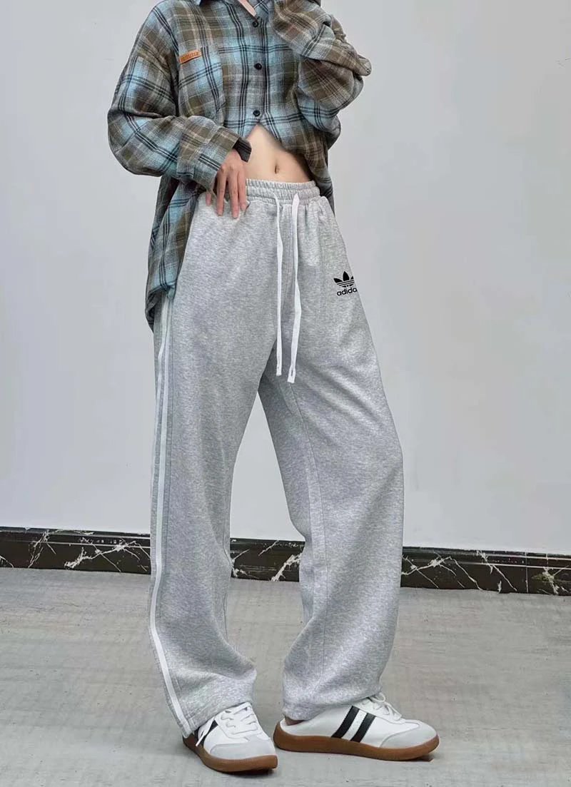 Adidas 3-Stripes Straight Casual Sports Pants