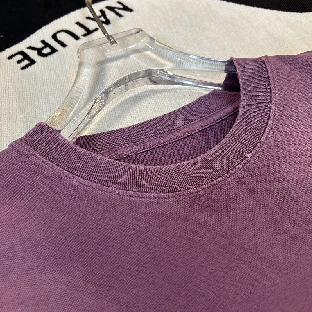 Alexander Wang Faded Purple Logo Cotton T-Shirt