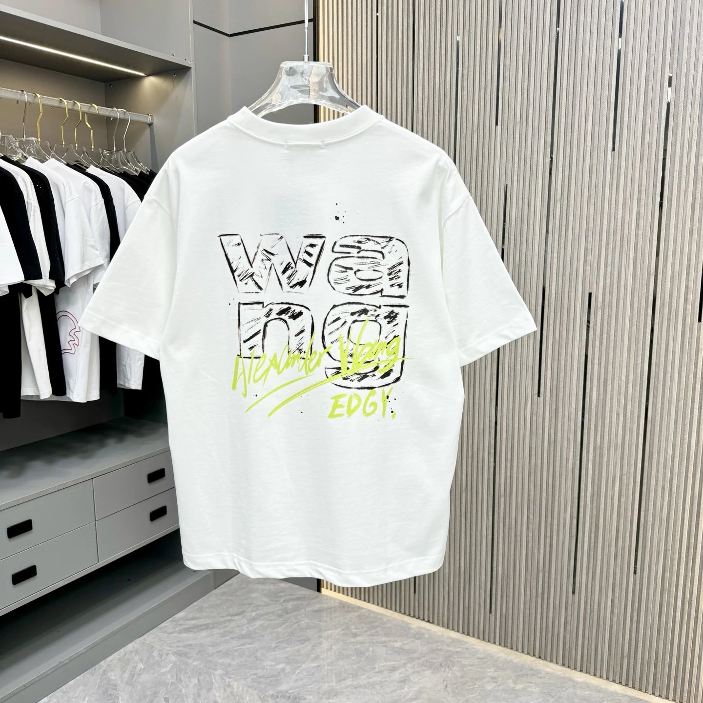 Alexander Wang Logo Cotton White T-Shirt