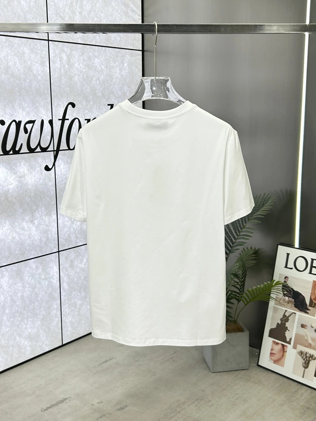 Burberry London England White Cotton T-Shirt