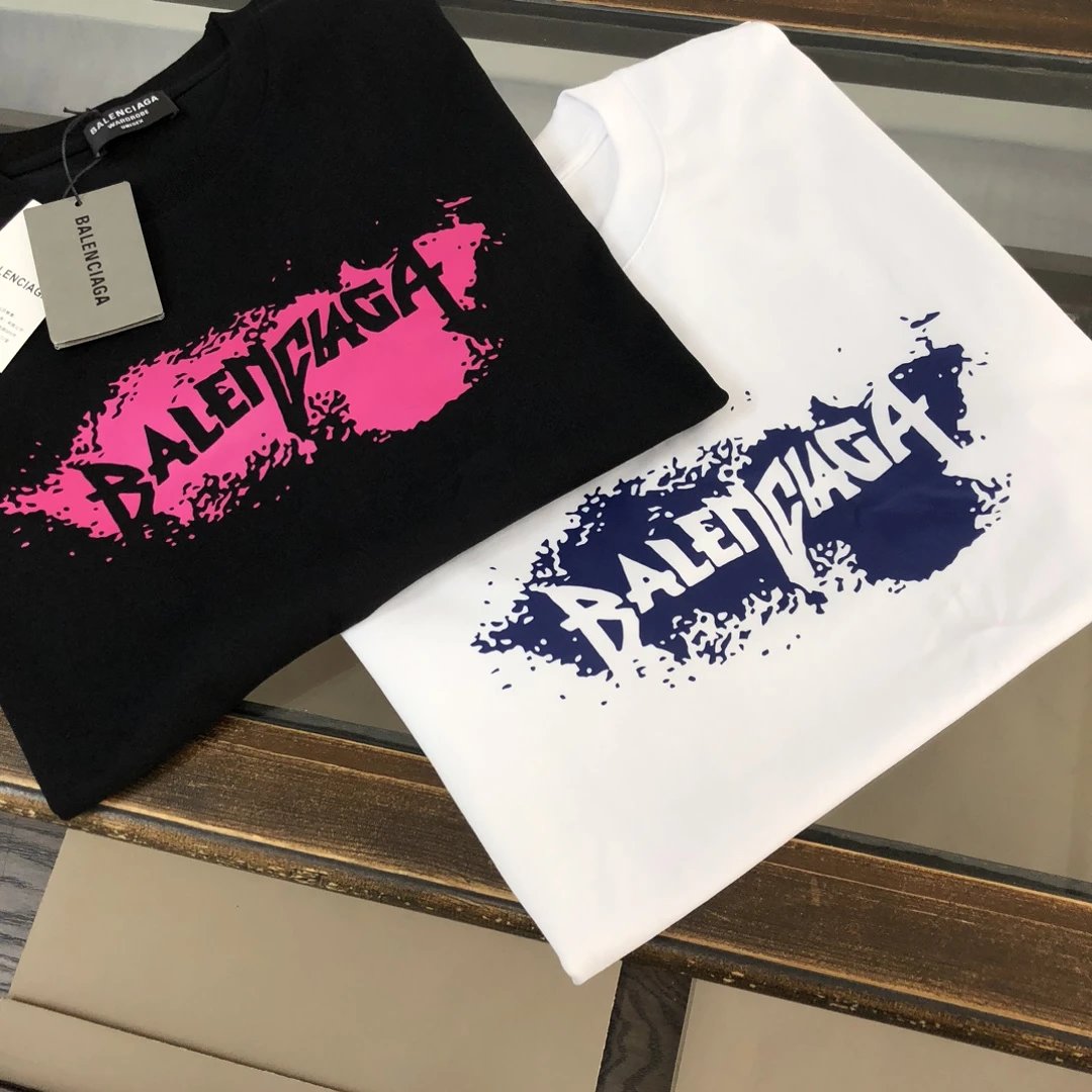 Balenciaga Graphic Logo Cotton White T-Shirt