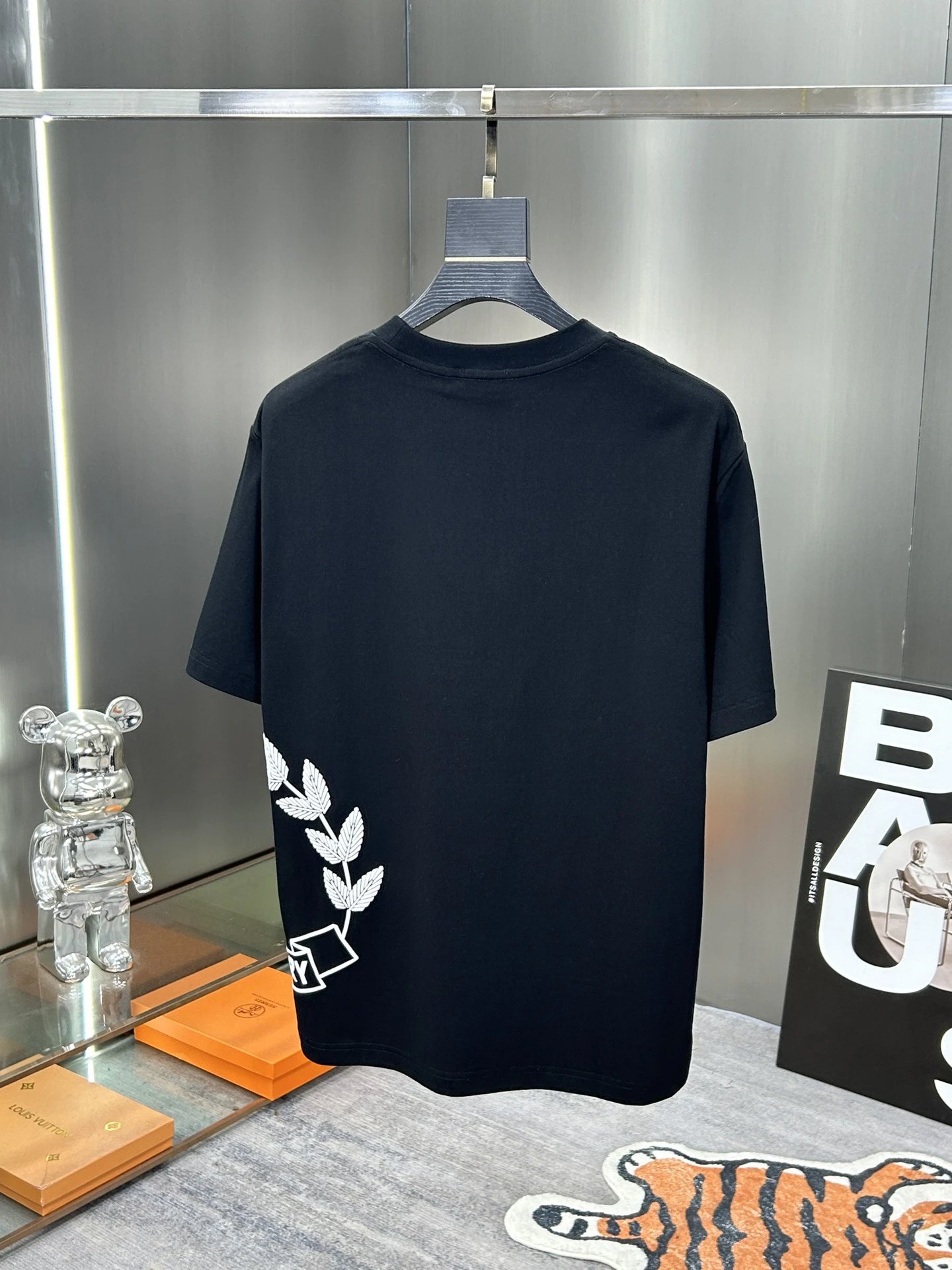 Burberry Men's Black Logo Cotton T-Shirt Casual Top